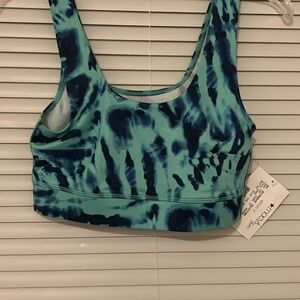 NWT Jenni Blue Tie-Dye Sports Bra